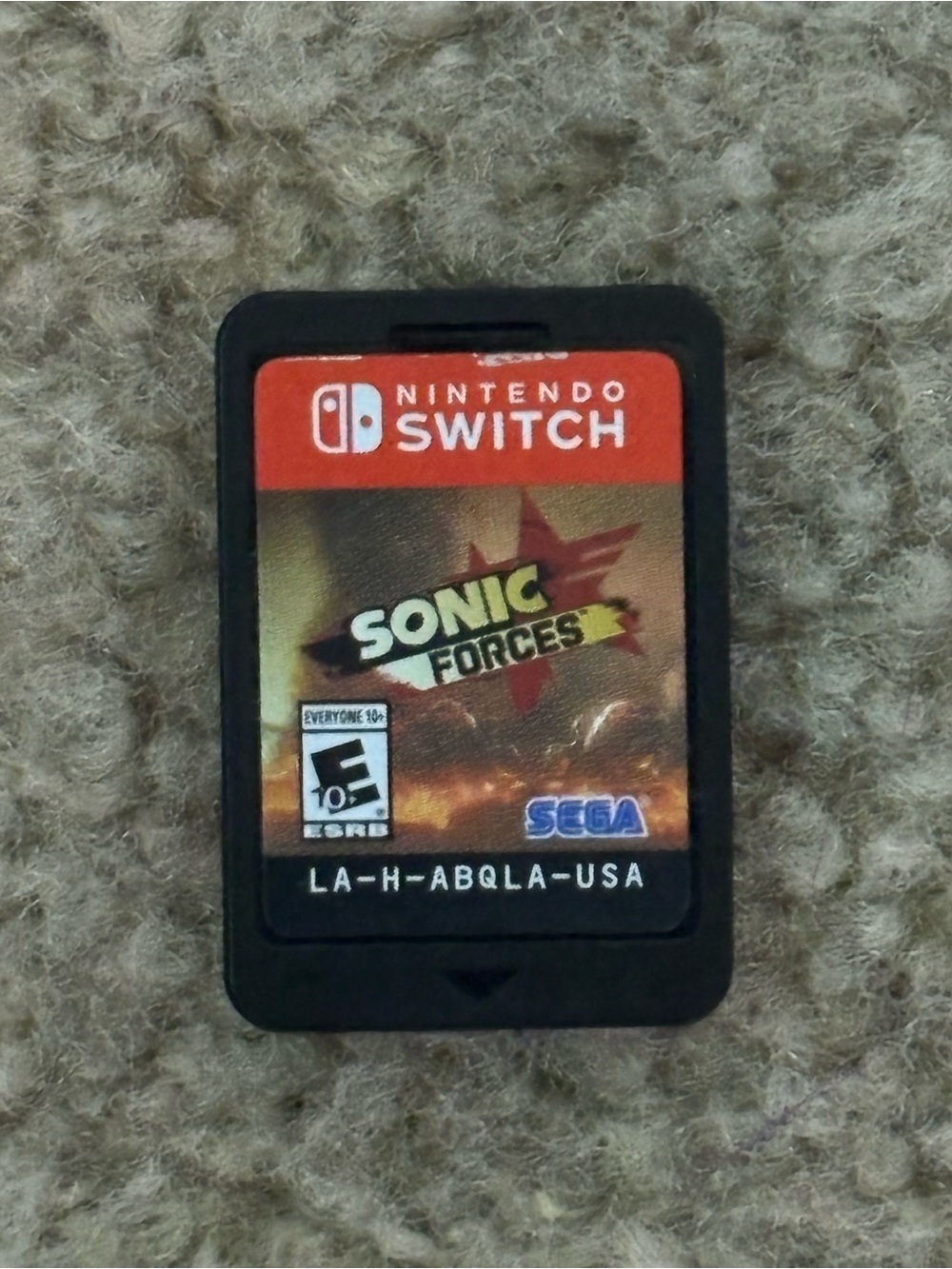 Nintendo Switch Sonic Frontiers Game Card - Black with Red Label